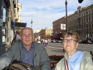Główna ulica Prospekt w Petersburgu.