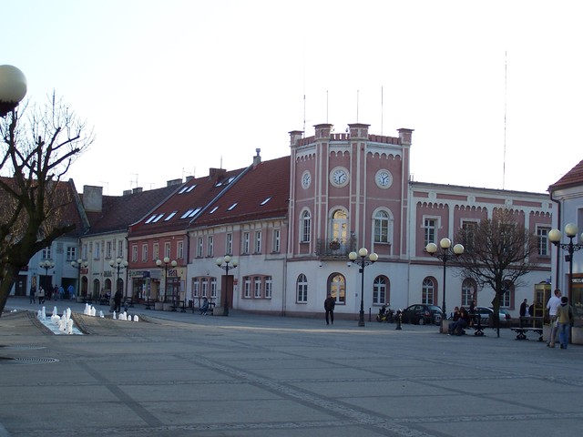 Mikołowski Rynek, widok na ratusz