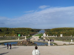 Wersal pod Paryżem, widok na część ogrodów