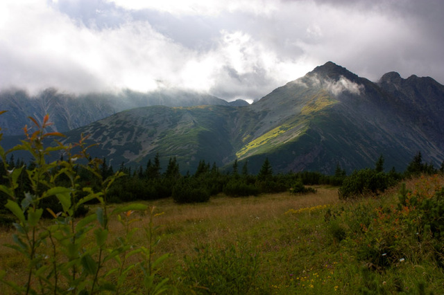Tatry - Dolina Gąsienicowa, widok w kierunku Kościelca i Świnicy