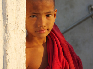Mały mnich z Mingun (Birma)