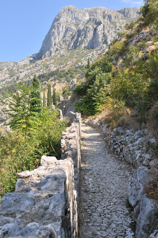 Kotor  25 droga do Twierdzy św. Jana