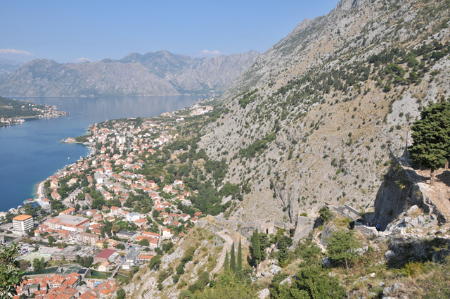 Kotor  36 widok z Twierdzy św. Jana