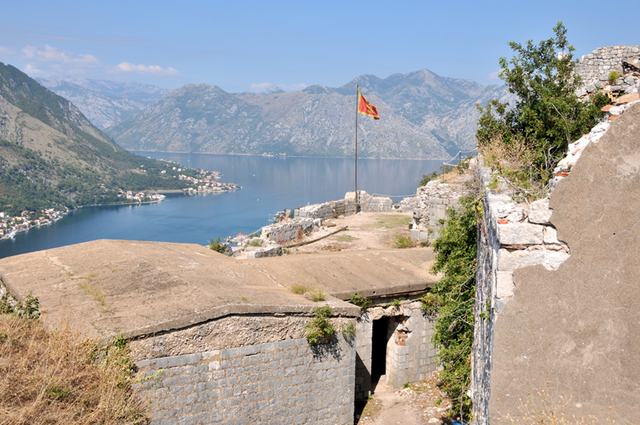 Kotor  37 widok z Twierdzy św. Jana
