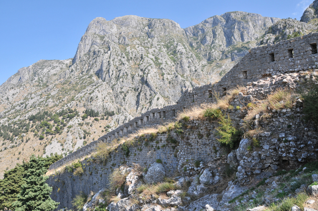Kotor  41 widok z Twierdzy św. Jana