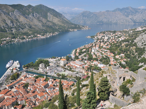 Kotor  42 widok z Twierdzy św. Jana