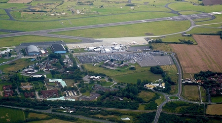 Widok na Durham Tees Valley Airport