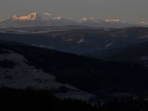 Tatry widok ze Schroniska nad Wierchomlą