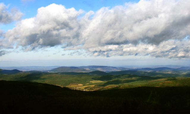 Widok z Jaworzyny Krynickiej