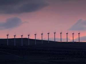 Farma wiatrowa w Costa Calma