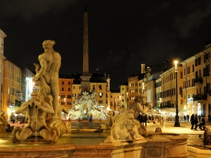 Piazza Navona nocą