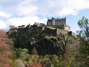 Edynburg widok na zamek