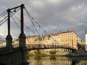 Lyon widok ze starówki na Presquile