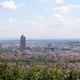 Lyon la fourviere widok na centrum miasta