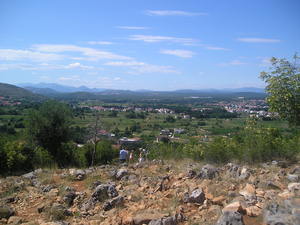 Medjugorje-widok z Góry Objawień na miasto