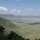 widok na kalderę Ngorongoro 