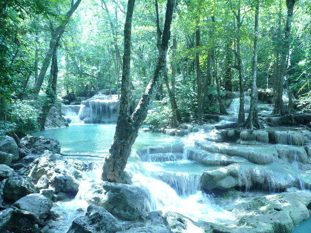 Wodospady Erawan