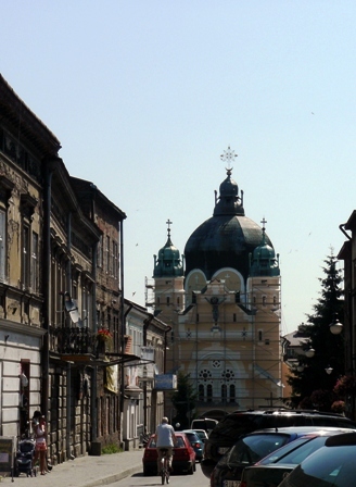 Jaroslaw widok na cerkiew unicka