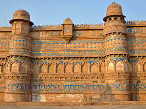 Zamek w Gwalior, Indie