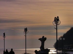 Gdynia - styczeń 2011 - bulwar  nadmorski