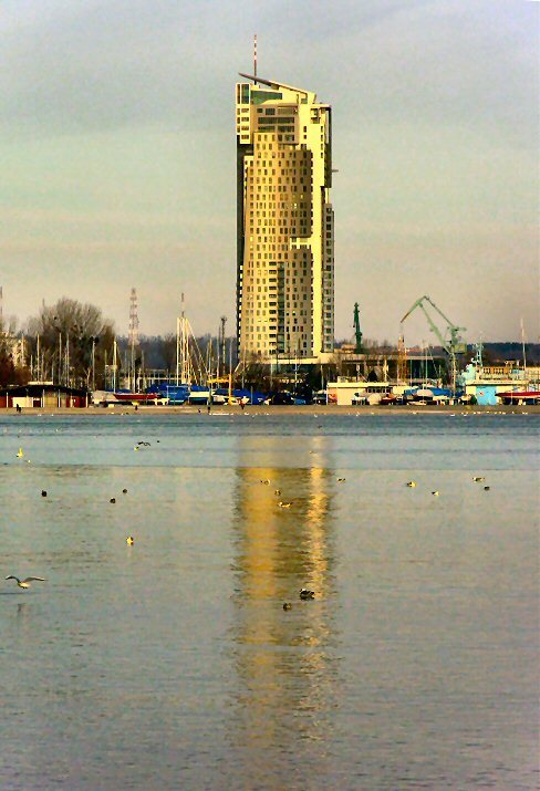 Gdynia - styczeń 2011 - bulwar  nadmorski