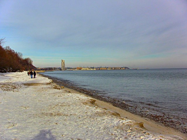 Gdynia - styczeń 2011 - bulwar  nadmorski