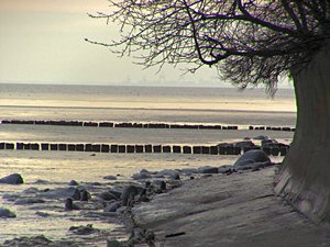 Gdynia - styczeń 2011 - bulwar  nadmorski