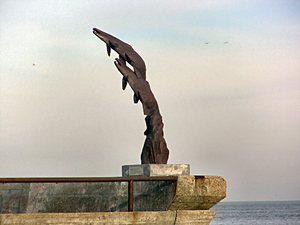 Gdynia - styczeń 2011 - bulwar  nadmorski