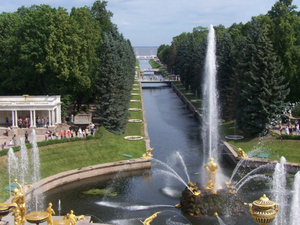 Zatoka Fińska z Peterhofu