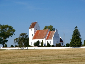 Widok na Kalvehave Kirke