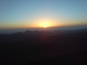 Wschód Słońca, Góra Mojżesza
