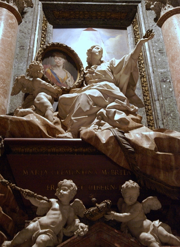 Bazylika św Piotra nagrobek Marii Klementyny Sobieskiej