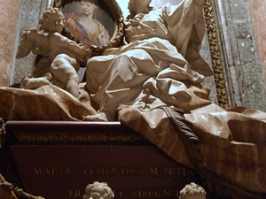 Bazylika św Piotra nagrobek Marii Klementyny Sobieskiej