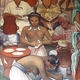 Mexico City pracujace indianki prekolumbijskie na muralu Rivery