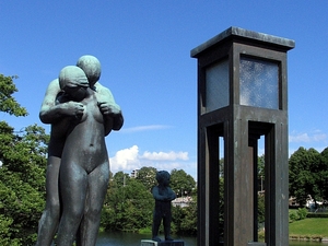 Oslo Frogner park zakochani