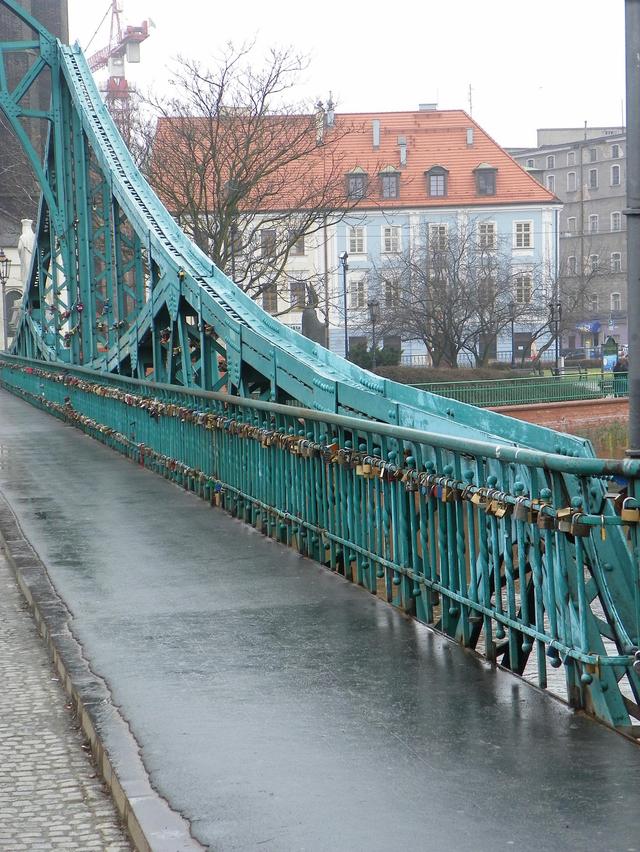 Wrocław, fragment Mostu Tumskiego