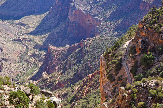 Grand Canyon - ścieżka nad przepaścią.