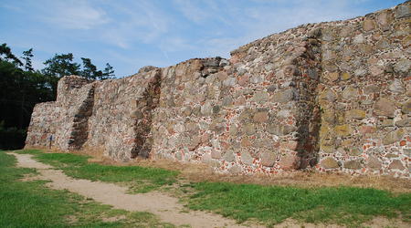 ruiny zamku XIV w