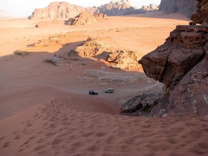 Wadi Rum - widok z wydmy