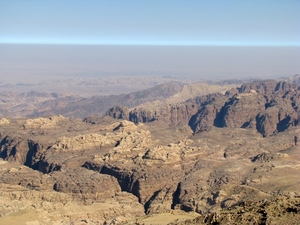 Okolice Wadi Musa - widok na Petrę