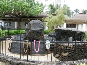 Pomnik na plaży Waikiki