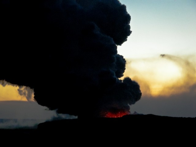 Wulkan Kilaue'a na wyspie Hawai'i