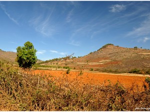 Typowy krajobraz w górach Shan