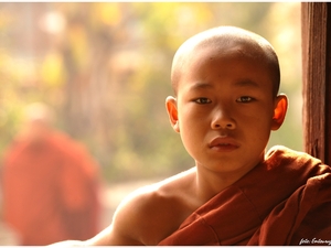 Mnich w Shwe Yaunghwe Kyaung