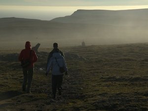 w drodze do Knivskjellodden...1,5 km dalej na północ od Nordkapp