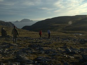 nocna wycieczka na Knivskjellodden, okolice Nordkapp