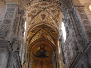Chrystus Pantokrator - mozaika w apsydzie katedry