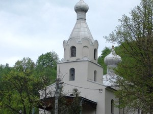 Cerkiew prawosławna w tzw stylu staroruskim