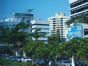 ulice i budynki Jakarty