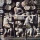 świątynia Borobudur -  plaskorzeżby w kamieniu